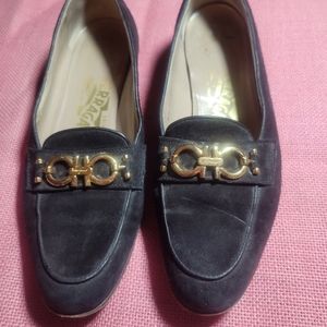 Salvatore Ferragamo Sueded Loafers Vintage